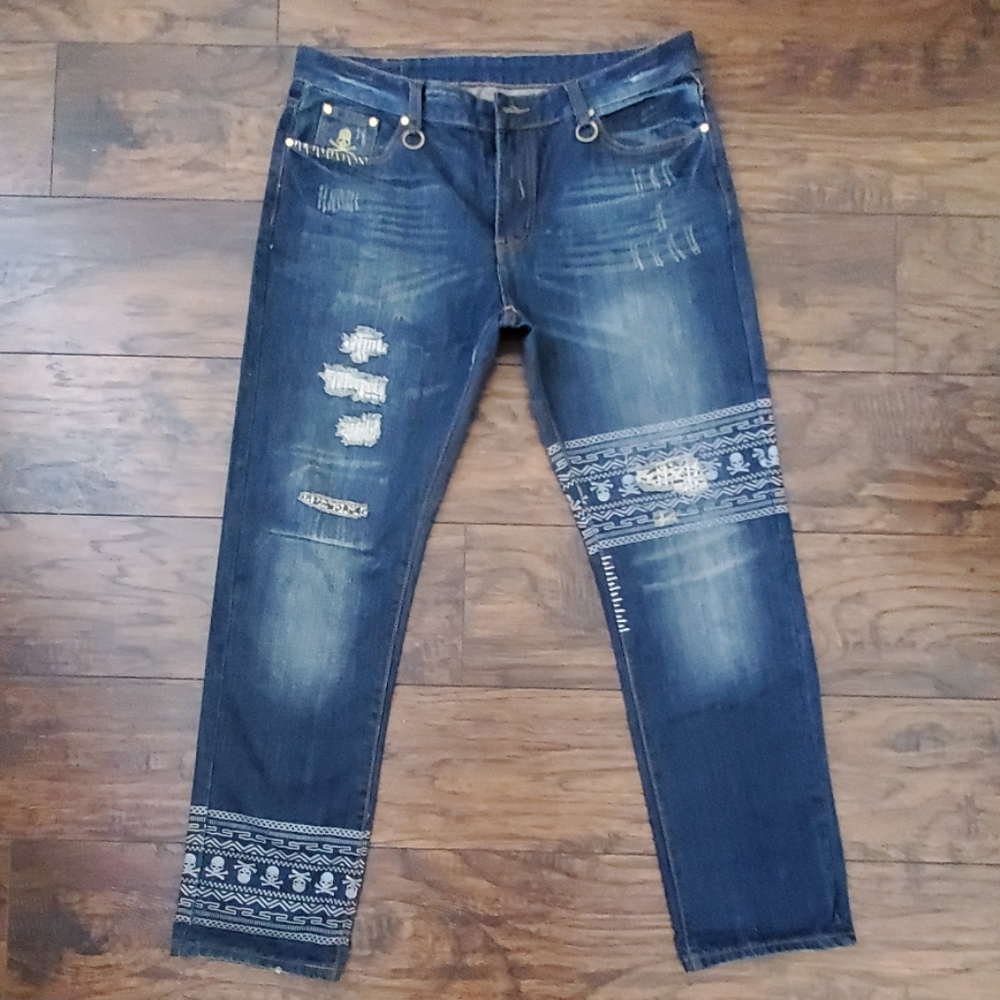 Urban Style, "Skull & Crossbones" Designed, Jeans